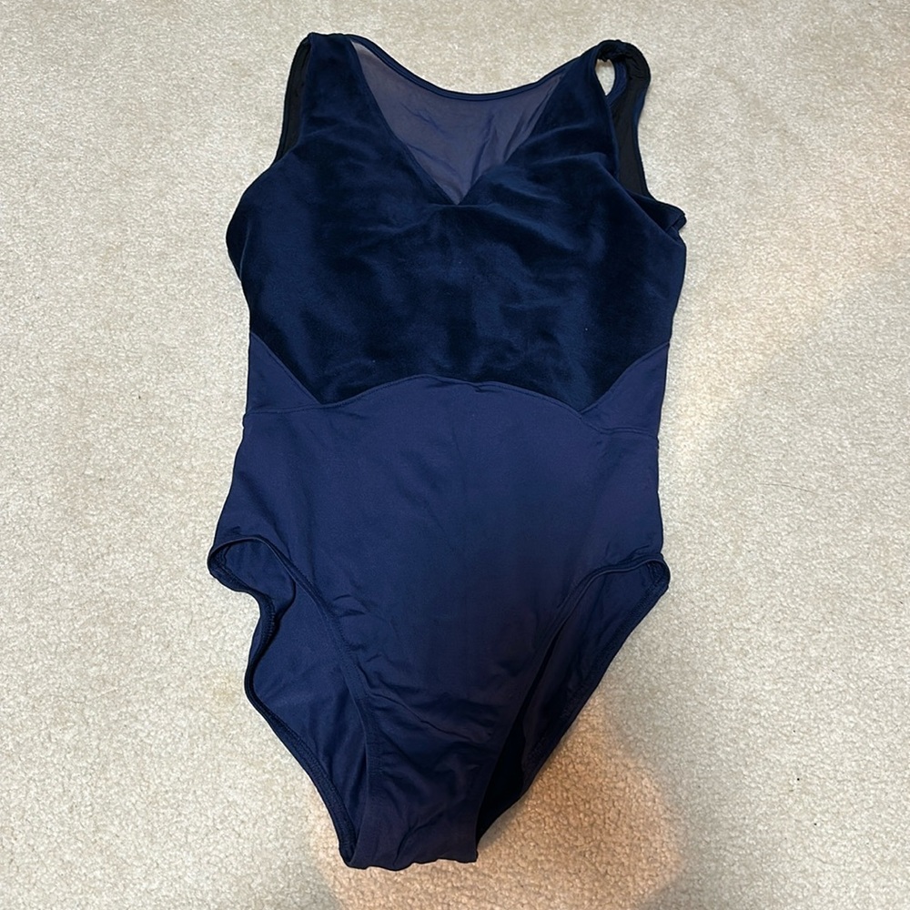 Elegant Navy Blue Women's Bodysuit